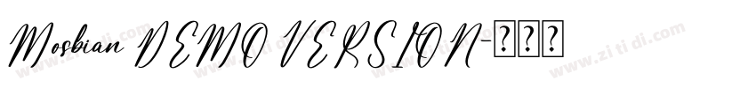 Mosbian DEMO VERSION字体转换